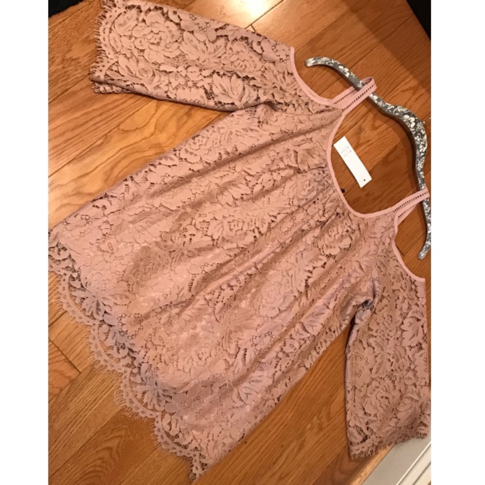 NWT- White House Black Market Cold Shoulder Top